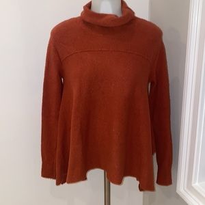 Free People Revolve Drape Drape Wool Blend Turtleneck‎ Sweater